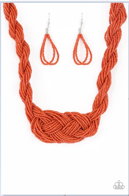 A Standing Ovation - Orange Necklace