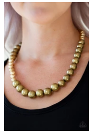 Power To The People - Brass - Necklace