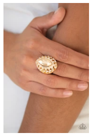 Royal Radiance - Gold - Regal Marquise Cut Topaz Rhinestone