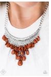 Load image into Gallery viewer, Rio Rainfall - Brown Necklace