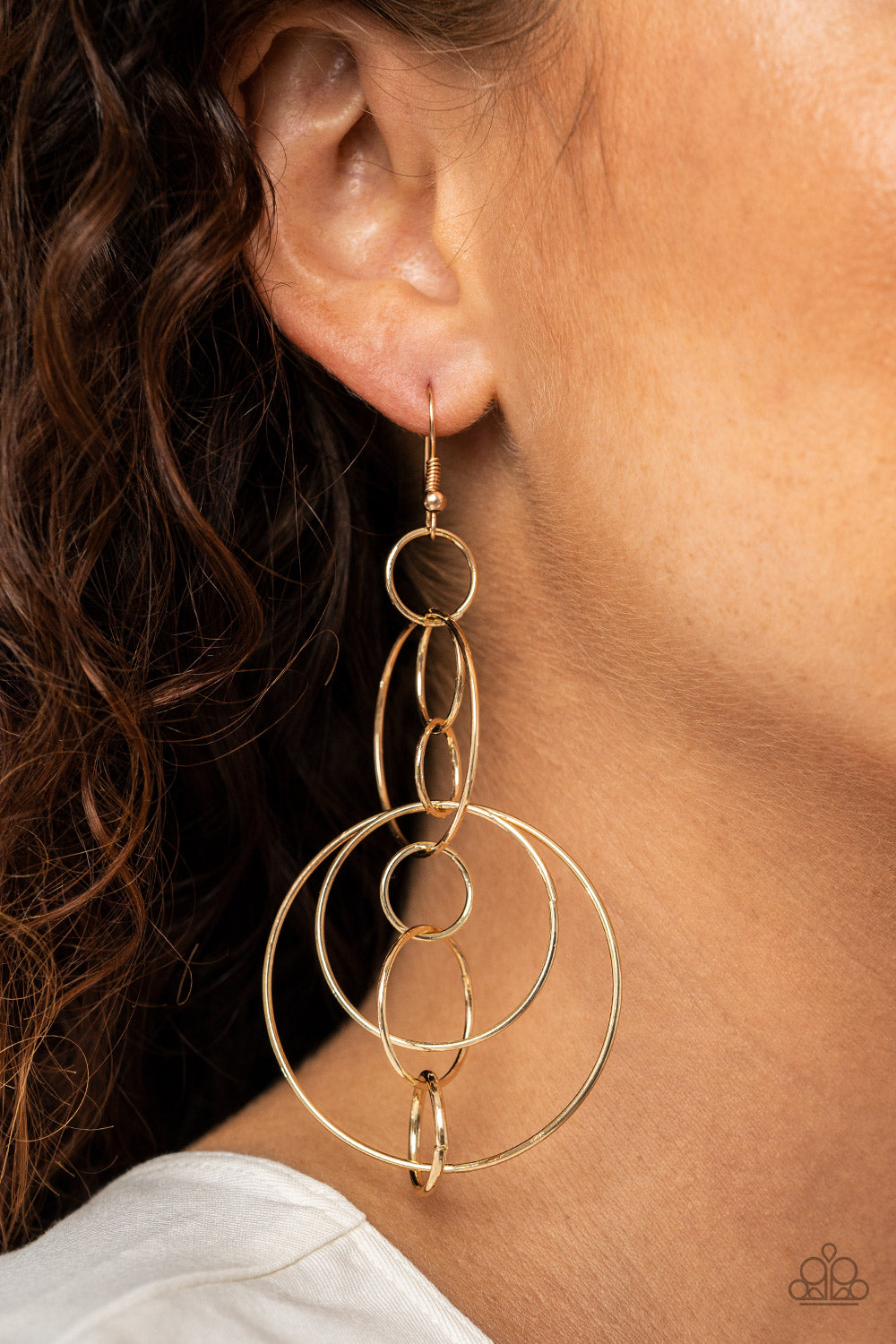 Running Circles Around You - Gold Earrings **Pre-Order**