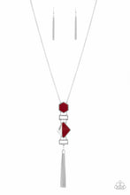 Load image into Gallery viewer, STRIPE Up a Conversation - Red Necklace