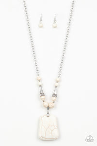 Sandstone Oasis - White Necklace