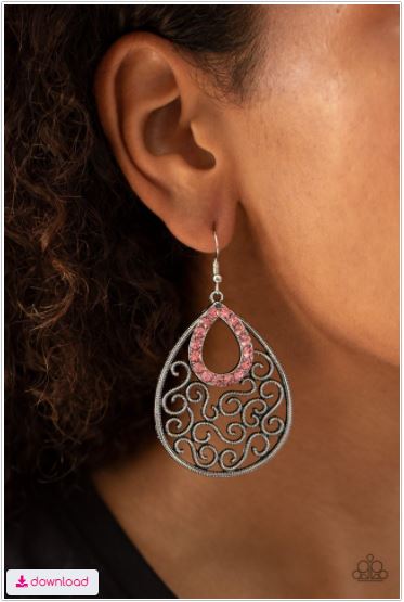 Seize The Stage - Pink Earrings