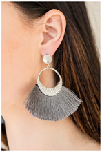 Load image into Gallery viewer, Spartan Spirit - Silver Tassel Earrings