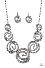 Load image into Gallery viewer, Statement Swirl - Black Necklace