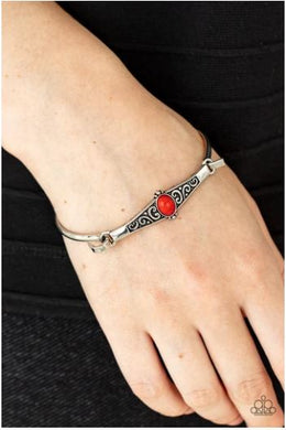 Stone Scrolls - Red - Bracelet