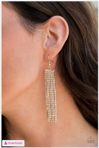 Top-Down Shimmer - Gold Earrings