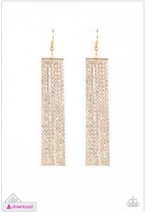 Top-Down Shimmer - Gold Earrings