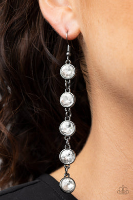 Trickle Down Twinkle - Black Earrings **Pre-Order**