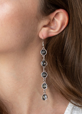 Trickle Down Twinkle - Silver Earrings