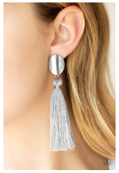 Va Va Plume - Silver - Earrings
