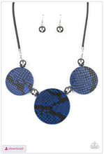 Load image into Gallery viewer, Viper Pit - Blue Necklace