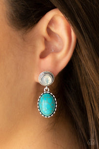 Western Oasis - Blue Earrings