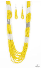 Load image into Gallery viewer, Let It BEAD Yellow Seed Bead Necklace