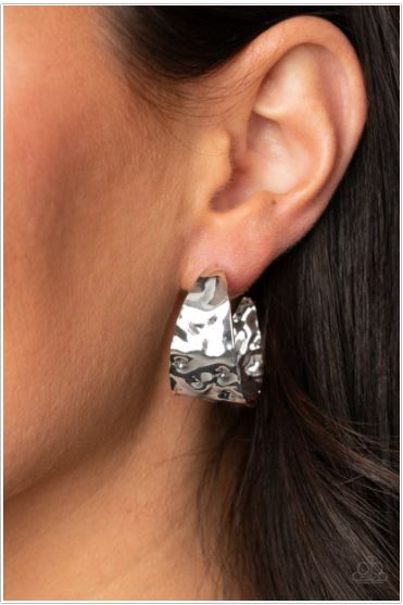 Put Your Best Face Forward - Silver Earrings