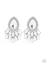 Load image into Gallery viewer, A Breath of Fresh HEIR - Black - White Rhinestones and Gems - Post Earrings