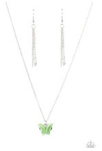 Load image into Gallery viewer, Butterfly Prairies - Green Necklace