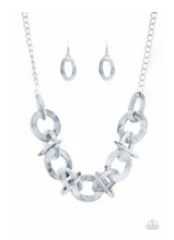 Load image into Gallery viewer, Chromatic Charm - Silver Acrylic - Necklace