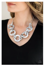 Load image into Gallery viewer, Chromatic Charm - Silver Acrylic - Necklace