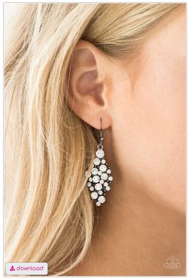 Cosmically Chic - Black Earrings