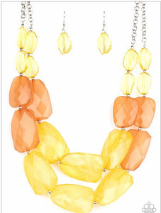 Gives Me Chills - Yellow - Necklace