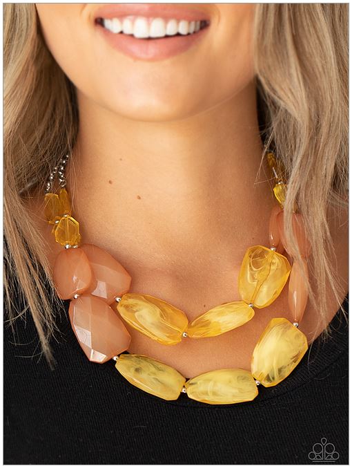 Gives Me Chills - Yellow - Necklace