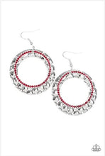 Load image into Gallery viewer, Cinematic Shimmer - Red Earrings