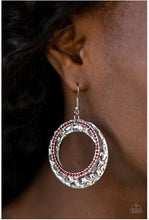Load image into Gallery viewer, Cinematic Shimmer - Red Earrings
