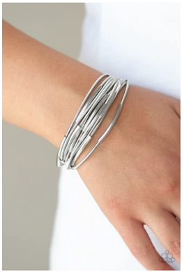 City Stretch-Silver Bracelet