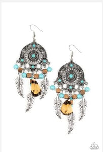 Desert Plains Blue Earrings