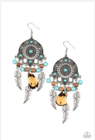 Desert Plains Blue Earrings