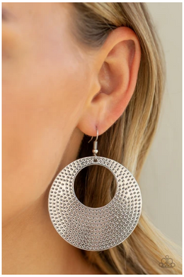 Dotted Delicacy Silver Earrings