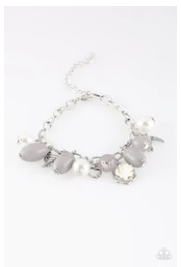 Love Doves - Silver Bird and Feather Charms - Bracelet