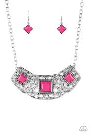 Feeling Inde-PENDANT - Pink Necklace