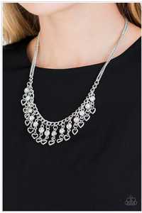 Valentines Day Drama - White Necklace