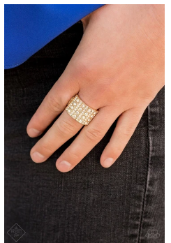 Diamond Drama - Gold Ring
