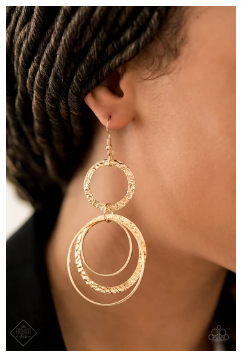 Eclipsed Edge - Gold - Earrings