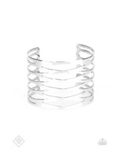 Load image into Gallery viewer, Keep Them On Edge - Silver Cuff Bracelet - Fashion Fix Exclusive July 2019