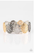 Load image into Gallery viewer, Everyday Elegance - Multi - Gunmetal, Gold and Silver Bracelet