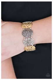 Everyday Elegance - Multi - Gunmetal, Gold and Silver Bracelet