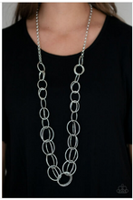 Load image into Gallery viewer, Elegantly Ensnared Silver Necklace