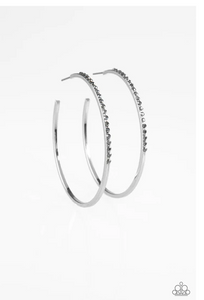 Earrings Make The FIERCE Move - Silver Earrings