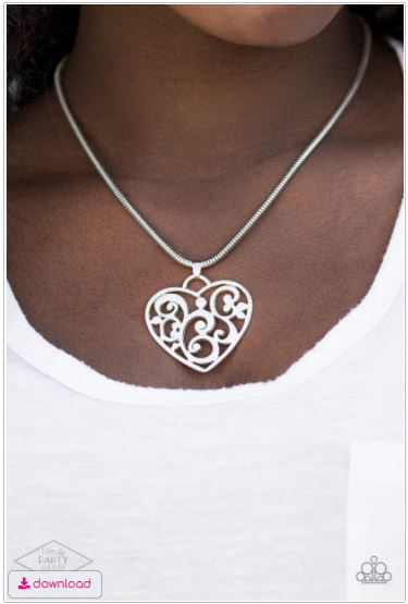 FILIGREE Your Heart With Love - Silver Necklace