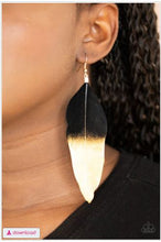Load image into Gallery viewer, Fleek Feathers - Black Earrings