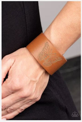 Flirty Flutter - Brown Urban Bracelet