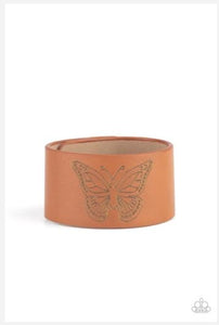 Flirty Flutter - Brown Urban Bracelet