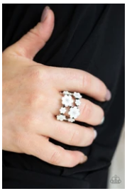 Floral Crowns - White - Flowers - Dainty Band - Ring