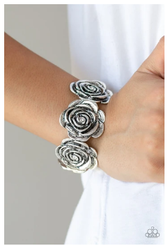 Floral Flamboyancy - White - Bracelet