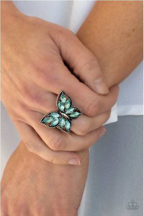 Fluttering Fashionista - blue -  Ring